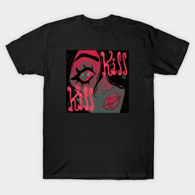 Kiss kiss T-Shirt by snowpiart